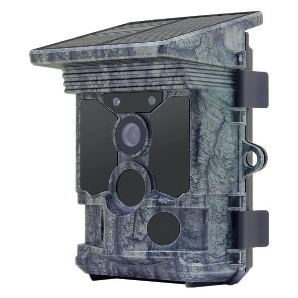 4K 112MP WIFI Night Vision Wild Game Trail Camera Solar Powered Camera Traps for Hunting
