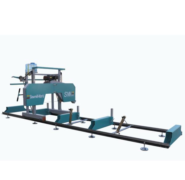 Máquina de serraria portátil de madeira com gancho cant opcional, serraria portátil diesel/gasolina/elétrica, mini serraria