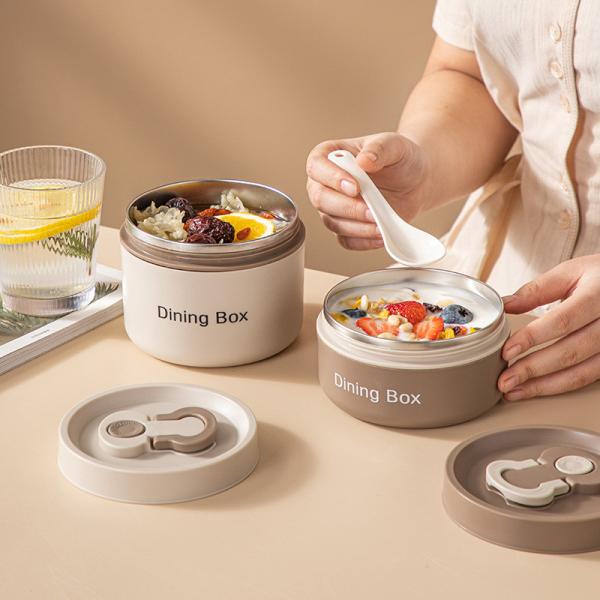 Custom Eco Friendly Plastic Stainless Steel Insulated Lunch Box for Children's Storage