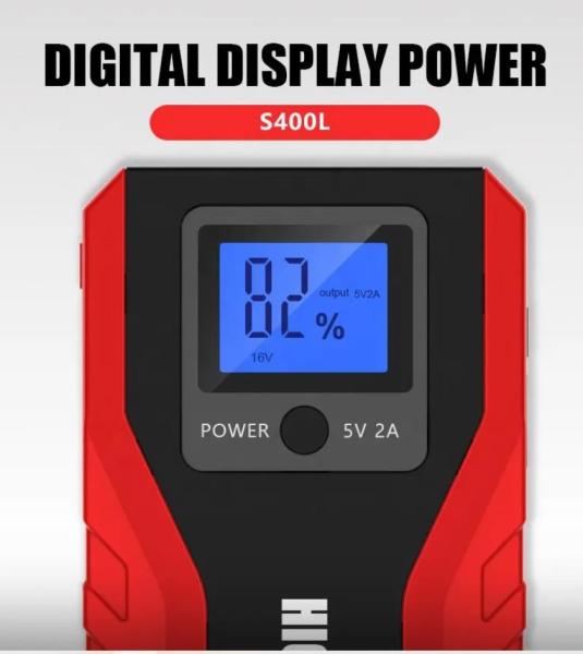 12V Portable Car Battery Jump Starter Auto Power Supply Bank 10000mAh Battery Charger