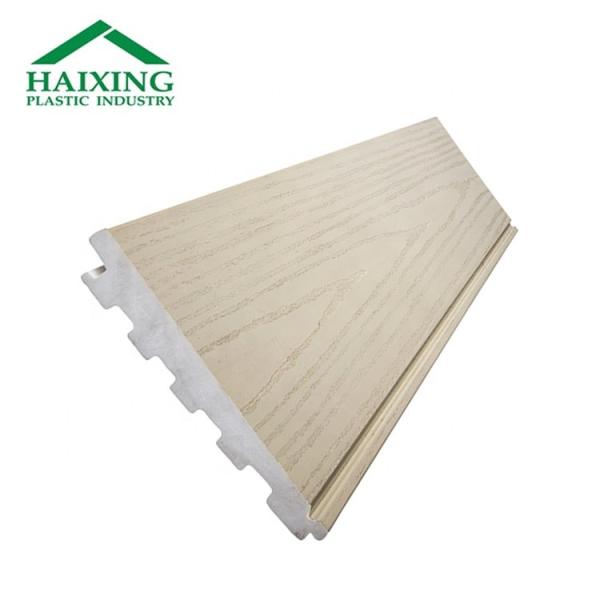 Solid WPC/PVC Wood Natural Plastic Fence Panel for Outdoor and Indoor Applications
