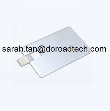 100% Real Capacity Metal Bank Card USB Flash Drives, Customized USB Memory Sticks