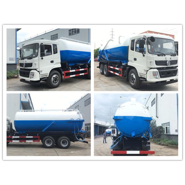 Dongfeng 6X4 18cbm Sewer Vacuum Suction Truck 18 Ton For City / Factory Cleaning