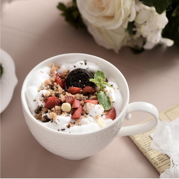 Hotels Cream White Modern Luxury White Porcelain Coffee Cups