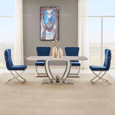 O restaurante superior de mármore de Qiancheng 200x100x75cm apresenta o quadro de pouco peso liso dos SS