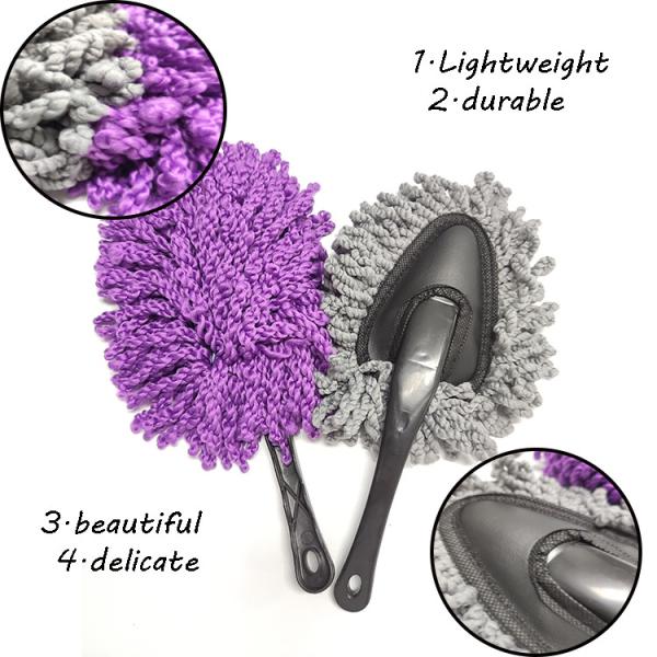 Vehicle Dust Removal Car Cleaning Brushes 34cm Microfiber Head
