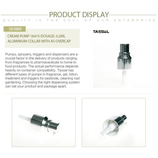 Screw Sealing Hand Cream Pump Dispenser 18 415 UV Coating Surface Closure With Liner