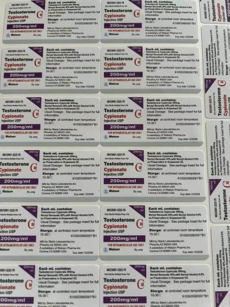 Sus 250 Injection  Steroide Vial  Custom Labels For Bottles