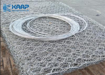 Road Filling Gabion Baskets , Gabion Wall Mesh Non Electrostatic Reliable