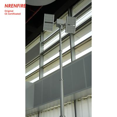 6m mobile pneumatic telescoping light mast tower for fire truck-pan tilt unit-remote control