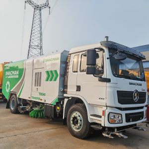 Shacman L3000 Vacuum Cleaner Sweeping Washing Suciton Sweep Washer Road Sweeper Cleaning Truck