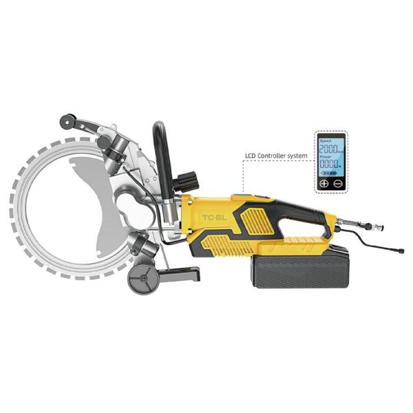 Concrete Wall Cutting Machine DC8400 Ring Saw with 290mm Cutting Depth and Lithium Battery Powered by Electric Power Source