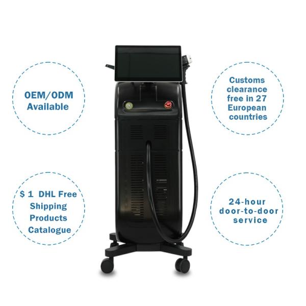 Mic Channel 4d 755 808 1064nm Diode Laser Hair Removal Machine