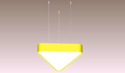 6500lm Triangle Panel Lights Suspension Led Panel Ceiling Lights