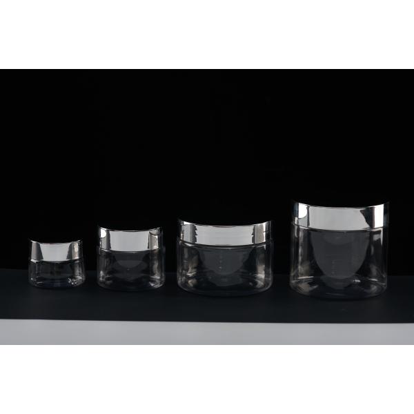 Round Plastic Cosmetic Jars Matted Frosted Printing Face Mask Bottle 100ml 150ml