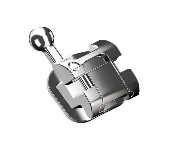 ALS Dental Orthodontic Metal Passive Bracket Lingual Self Ligating With Buccal Tube