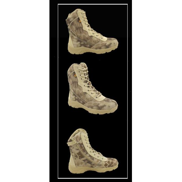 Microfiber Leather Military Tactical Shoes Footwear Zipper 8 Inches High