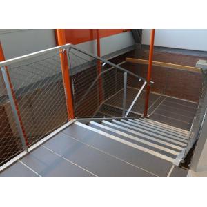 Fabrication anticorrosion de corde d'acier inoxydable d'escalier trou de 50 x de 50mm