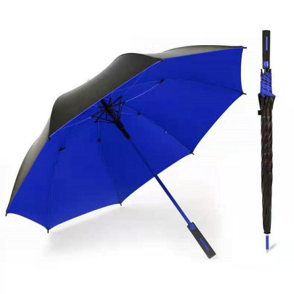 Customized Logo Windproof Golf Umbrella with 190T Nylon Fabric and 8k 27inch Size