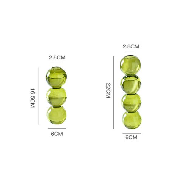 Logo Printing Decorative Laminated Ball Glass Vases