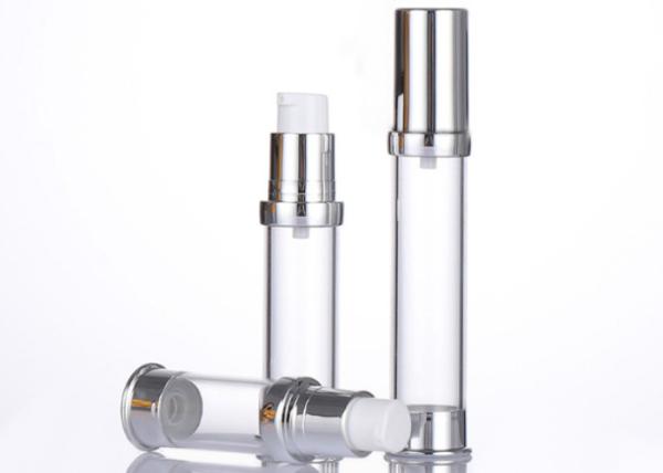 15ml Serum Cosmetic Airless Bottle Luxury 33mm Dia With Spray Dispenser Pump