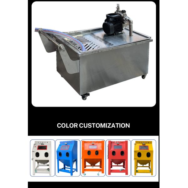 Vapour Blasting Cabinet Closed Loop System Dustless Sand Blast Machine