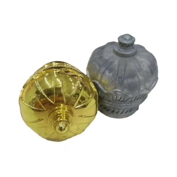 High Quality Zamak Perfume Bottle Lids Gold Crown Personalized Bottle Tops
