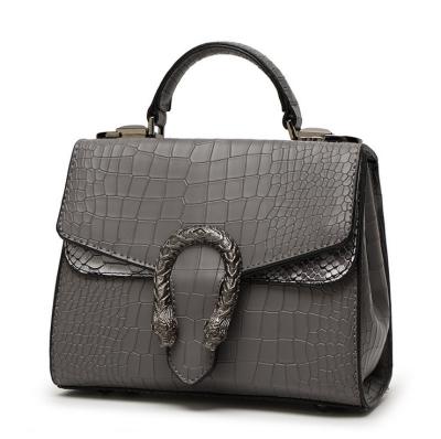 PU Leather Handbags Designer Bags for Women Serpentine Pattern Tote Bags