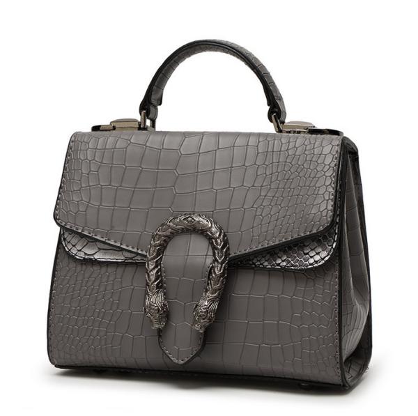 PU Leather Handbags Designer Bags for Women Serpentine Pattern Tote Bags