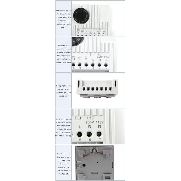 WST-8000 Mechanical Room Thermostat 5W Air Conditioner Adjustable