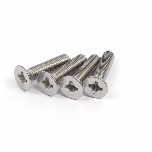 Din 965 Stainless Steel Fasteners 4.8 Grade Cross Recessed Countersunk Head Screws