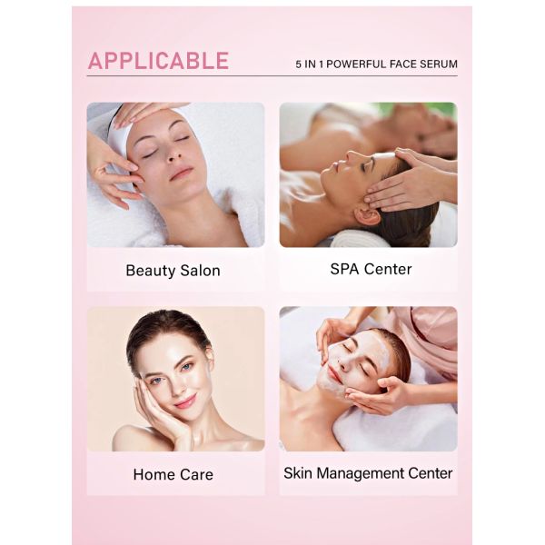 FAIENCE MAGIC OEM 5 in 1 Face Serum with Whitening Firming Anti-wrinkle Anti-aging Keep Moisturize Pale Spots for Home Use