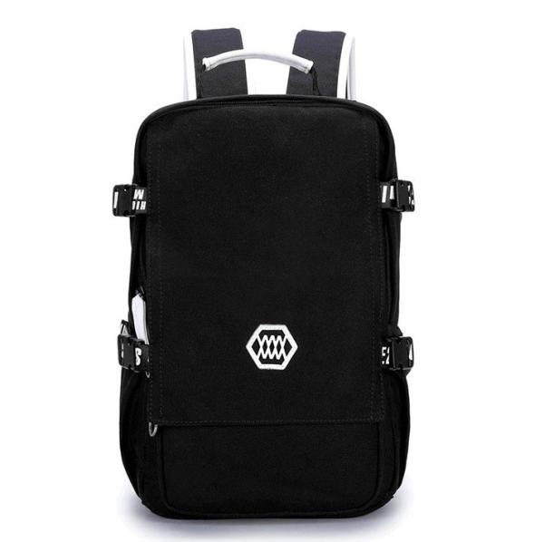 New men's shoulder bag canvas backpack schoolbag Korean high school students leisure travel computer bag