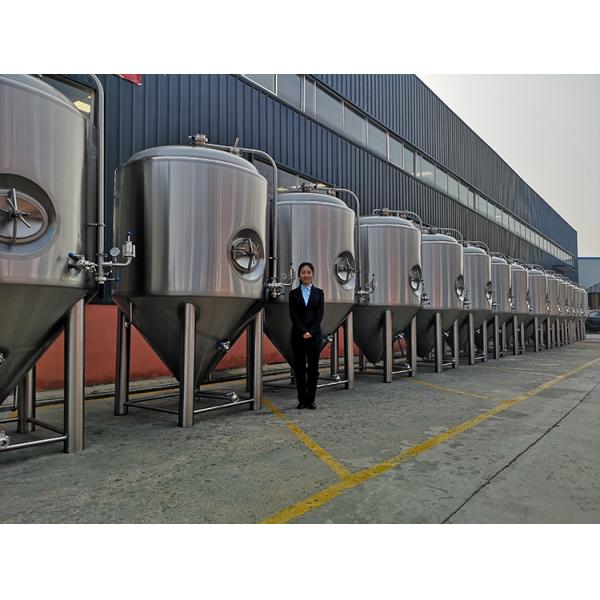 PLC Control Stainless Steel Beer Brewing System , Beer Making Equipment Steam Heating