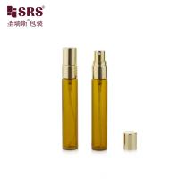 BLPA-8ML 15 mm DIA Vial en verre ambré vide Tubular Spray avec atomiseur à brume fine