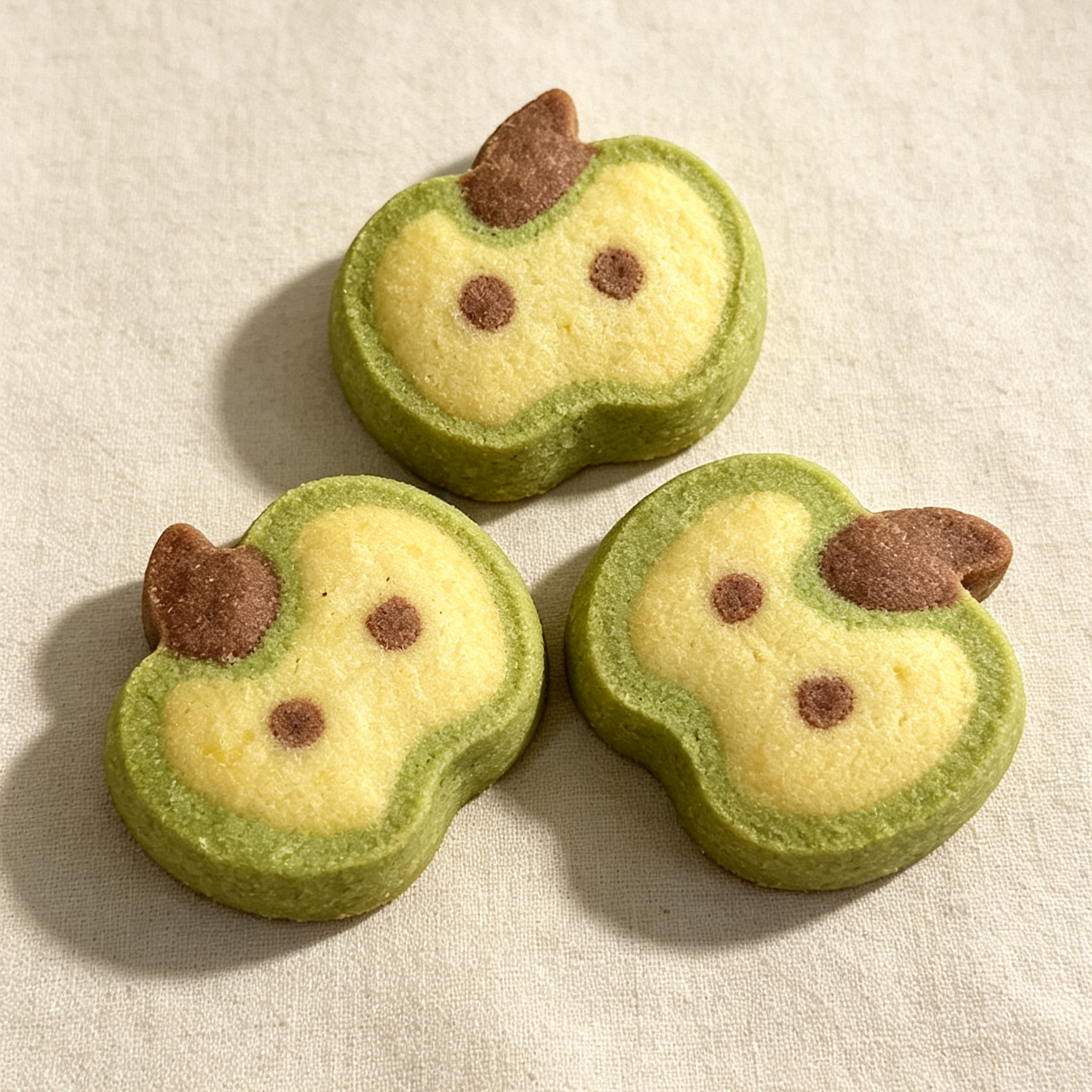 Crisp Shortbread Biscuits Apple-Shaped Cookies Cute Snack Gift