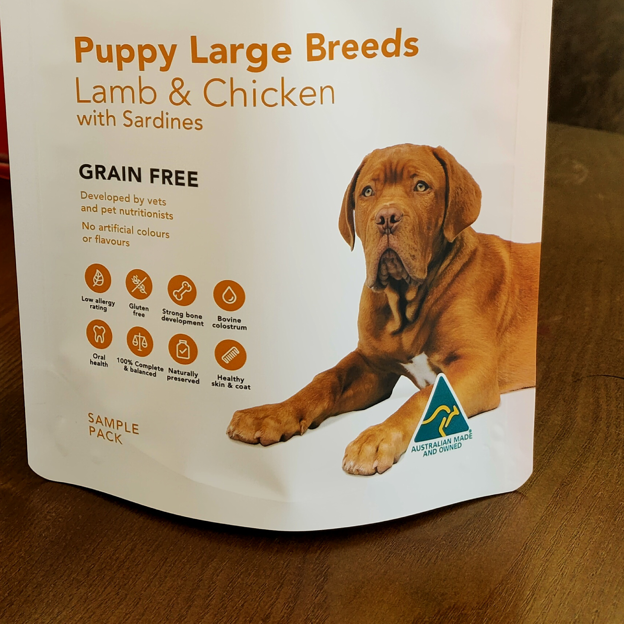 Aluminum Foil Stand Up Pouches With Pull Tab Zipper | Custom Printed Doypack Dog Food Packaging Bags For Puppy Large Breed Grain Free Kibble OEM