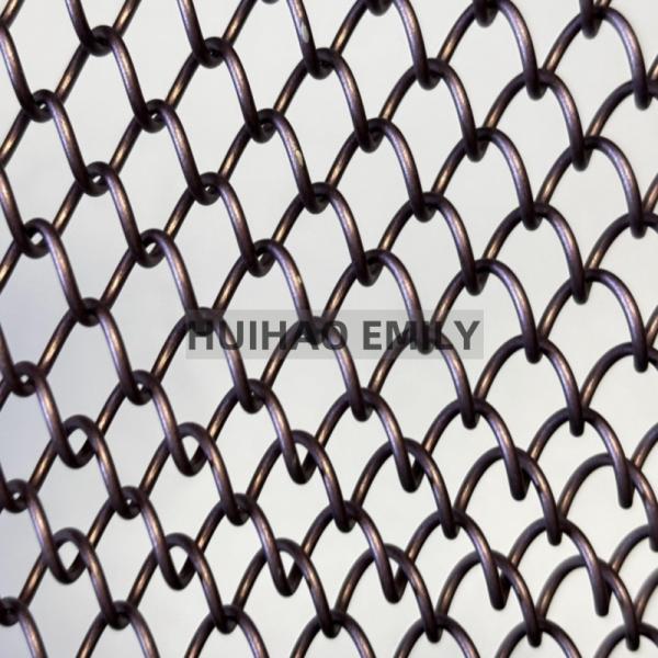 0.8mmx8mm Aluminum Alloy Metal Coil Drapery Flexible Metal Mesh Curtain