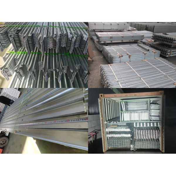 Powder Coated Iron Wrought Steel Palisade Fence Angle Rail For Safety