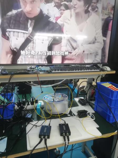 1-Channel BIDI 12G SDI to Fiber Converter Single Mode Single Fiber LC via SFP