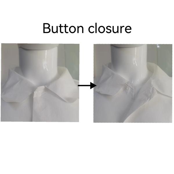 Microporous Nonwoven Uniform Waterproof Lab Coat For Doctors Nurses 117 X 135cm