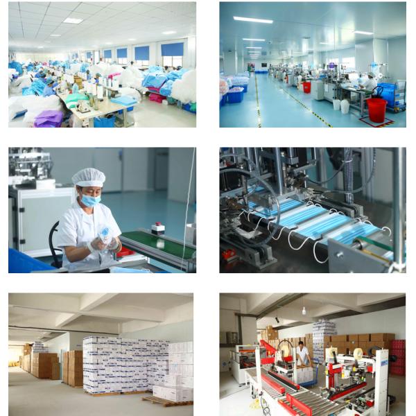 S&J 4Ply Protective Preventive Disposable Face Mask Respirator Medical Surgical Ear Loop Daily Use Hospital School Sapphire Blue