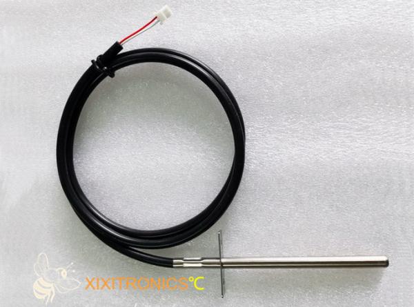 PT100 2 or 3 Wire Stainless Steel Temperature Probe with Fast Reaction For Gas Oven in  Kitchen