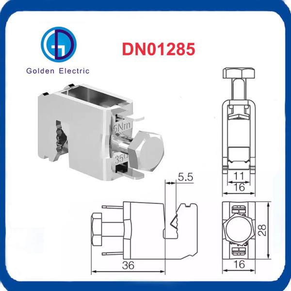 4-35мм2 Клип для соединения кабеля типа С Станция с штангой из нержавеющей стали Клампы для штанги 115А 10,5 мм х 11 мм