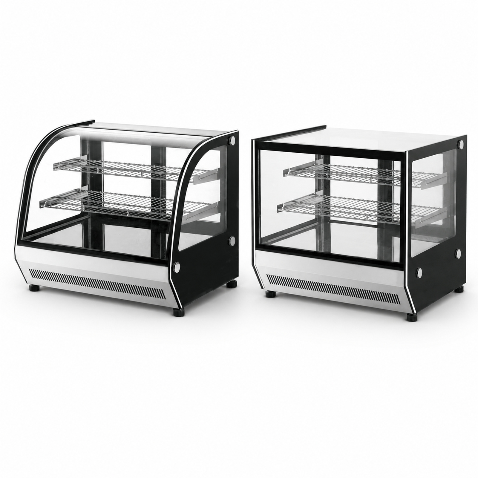 Countertop Cake Display Refrigerator Flat Or Curved Glass Bakery Showcase Vantilated Cooling