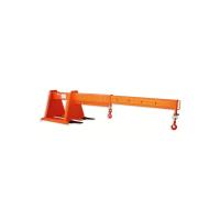 a empilhadeira 1000kg montou Jib Crane Forklift Attachment Orange
