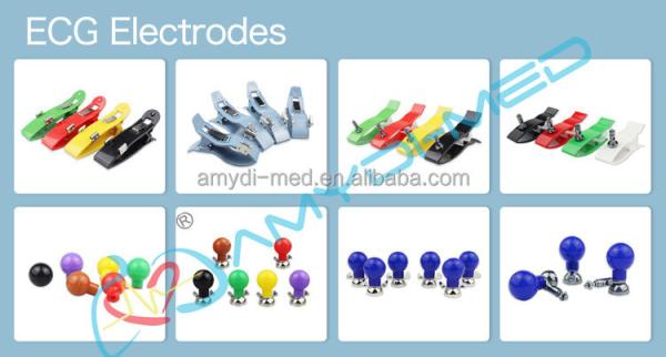 Chest Suction Ecg Bulb Electrodes Rubber Reusable 15mm High Accuracy