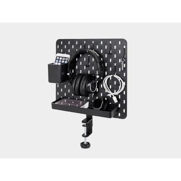 Metal Pegboard Organizer for Standing Desk Accessories Privacy Panel Work Desk Storage