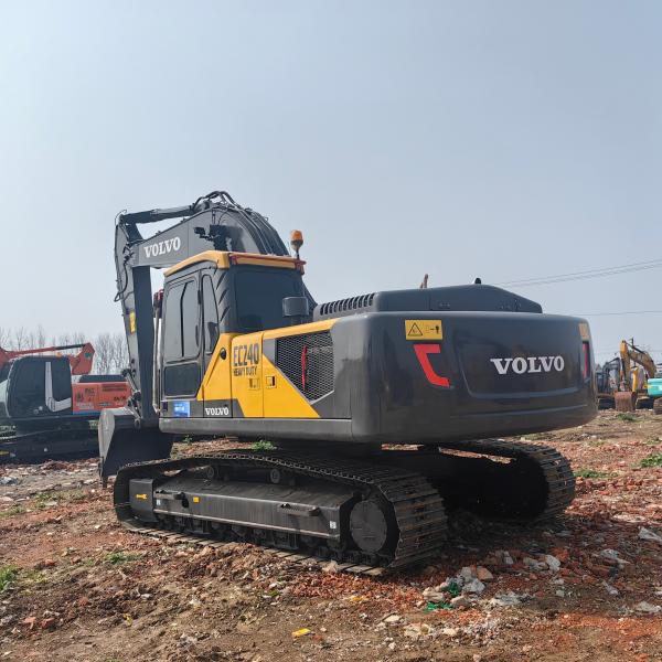 Sweden Imported EC240 Used Volvo Earthwork Excavators Hydraulic 24 Ton Mining Digging