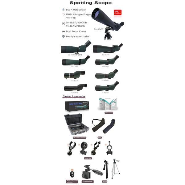 Сигнал Birding пятная объем 20-60x80 25-75x80 15-45x60 20-60x60 с переходником сотового телефона